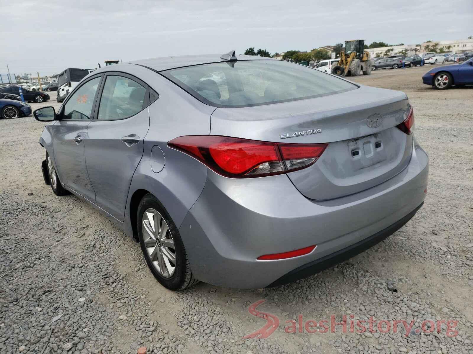 5NPDH4AE6GH722744 2016 HYUNDAI ELANTRA