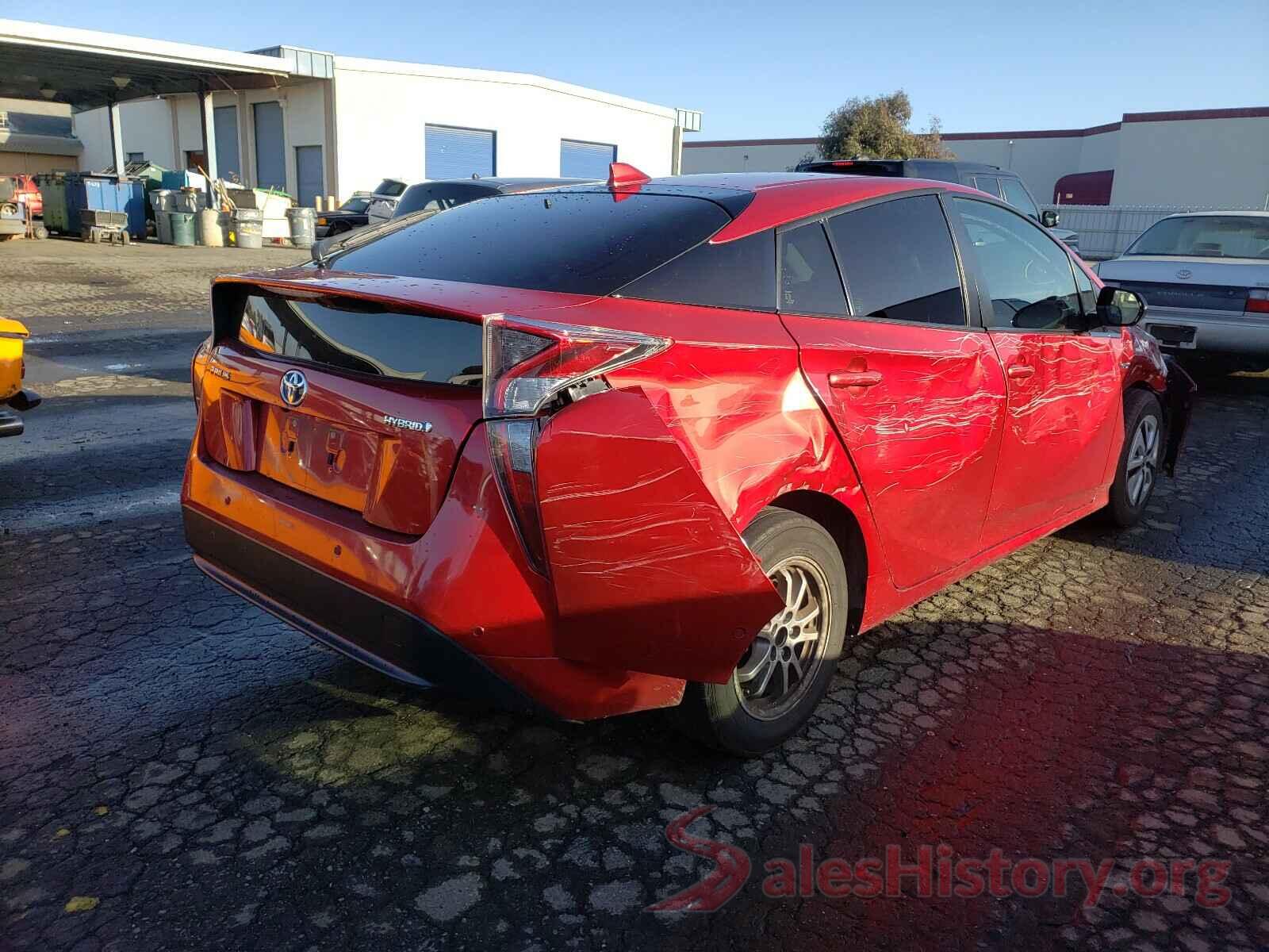 JTDKBRFUXJ3580911 2018 TOYOTA PRIUS