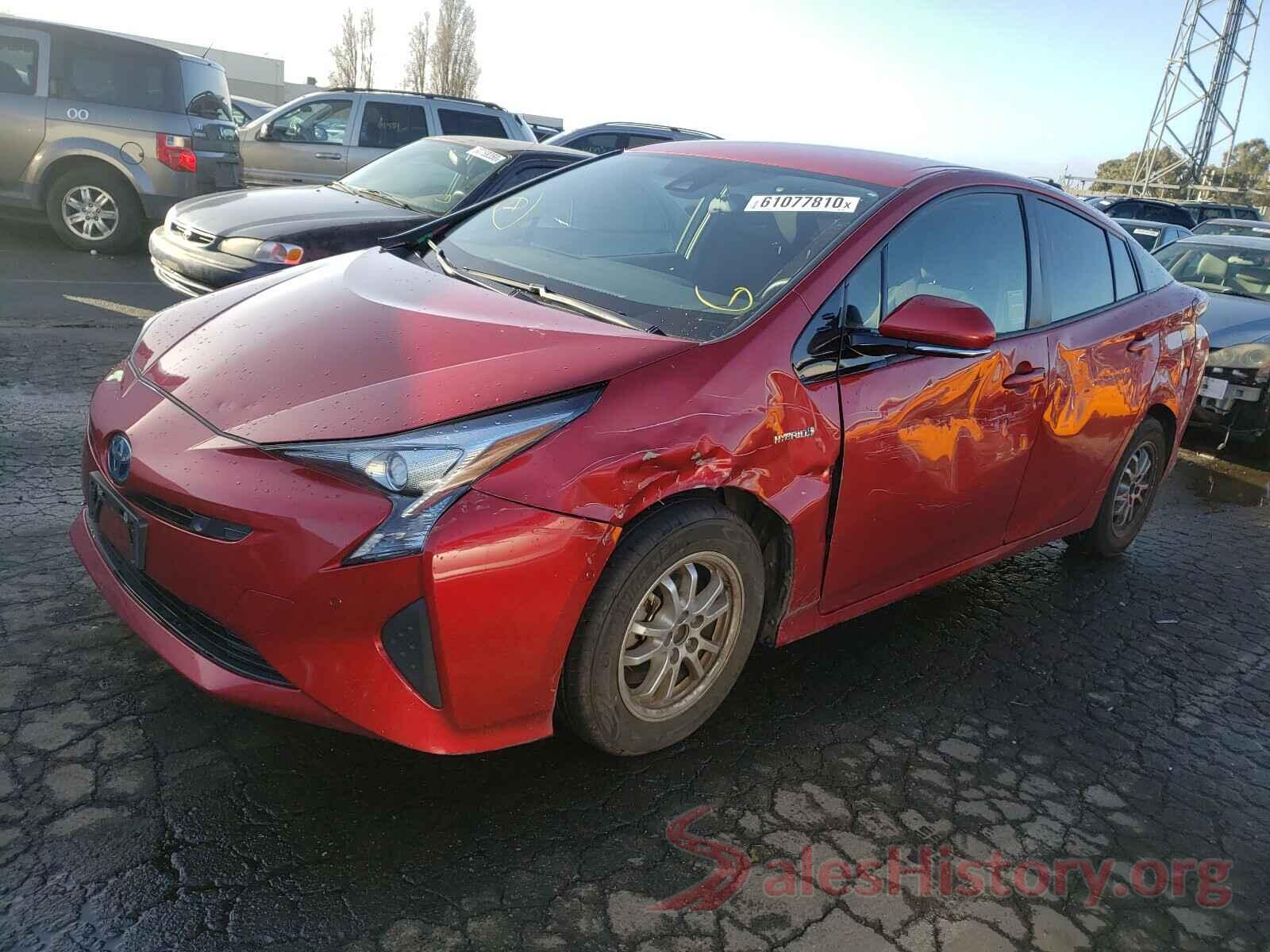 JTDKBRFUXJ3580911 2018 TOYOTA PRIUS