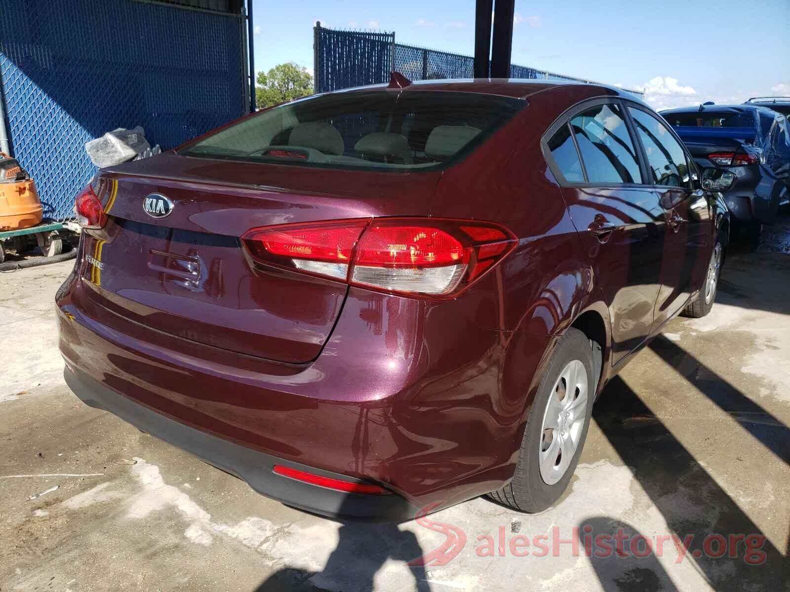 3KPFK4A7XHE142222 2017 KIA FORTE