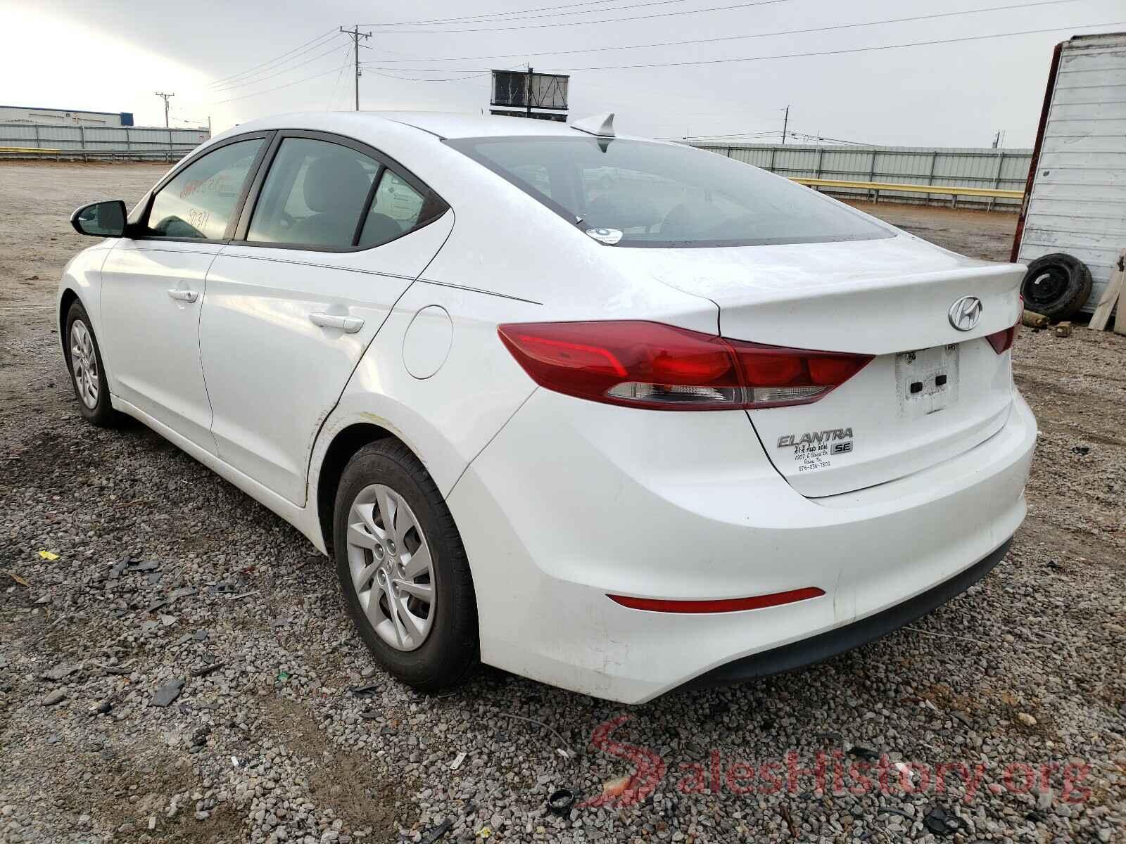 5NPD74LF7HH125709 2017 HYUNDAI ELANTRA