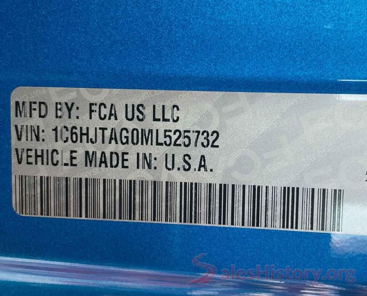 1C6HJTAG0ML525732 2021 JEEP ALL OTHER