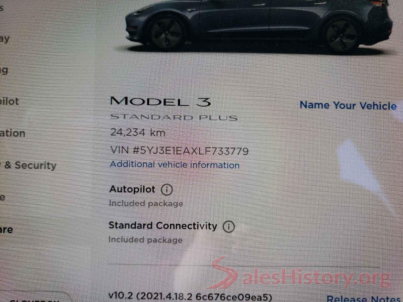 5YJ3E1EAXLF733779 2020 TESLA MODEL 3