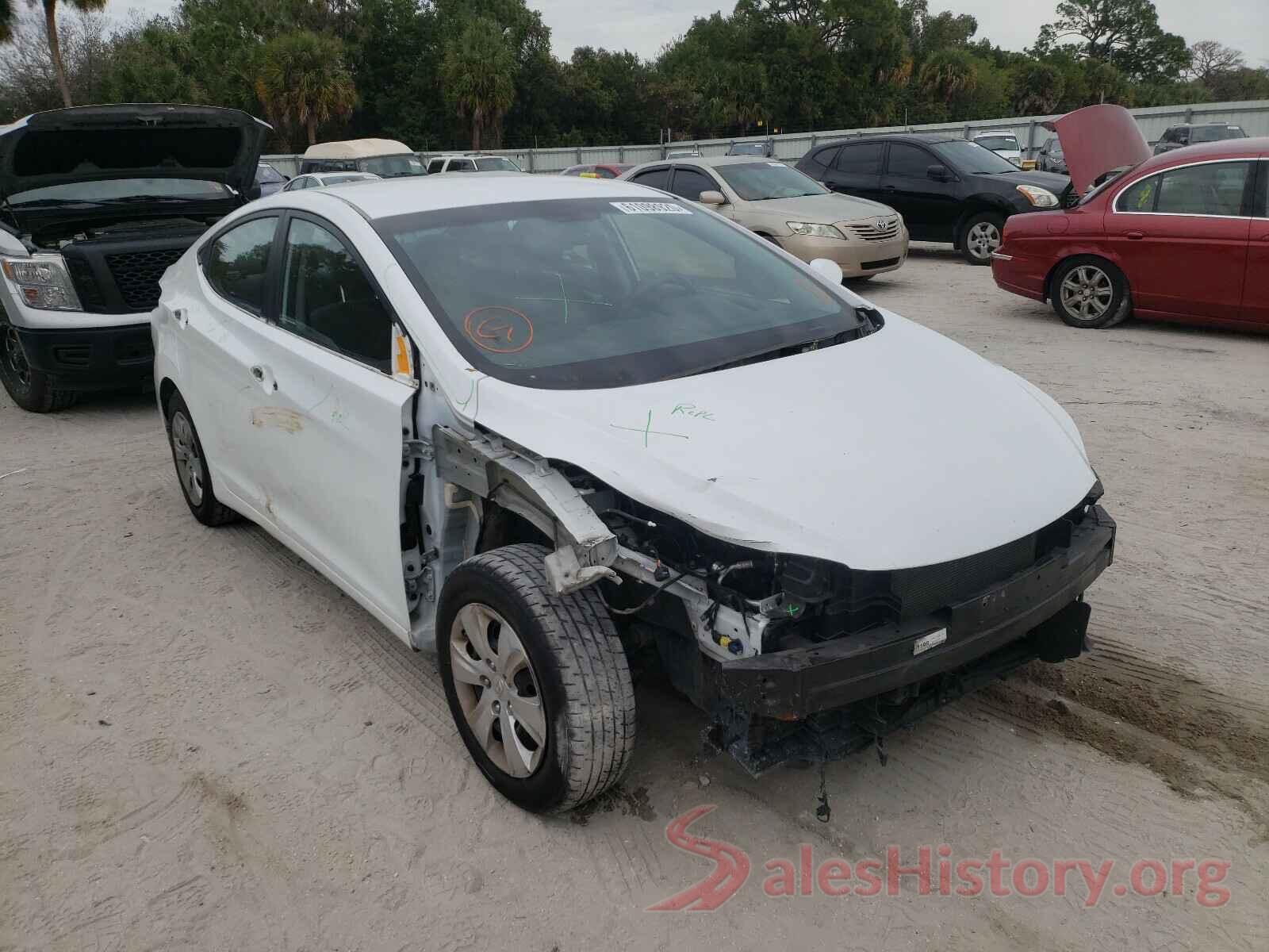 5NPDH4AE1GH667734 2016 HYUNDAI ELANTRA