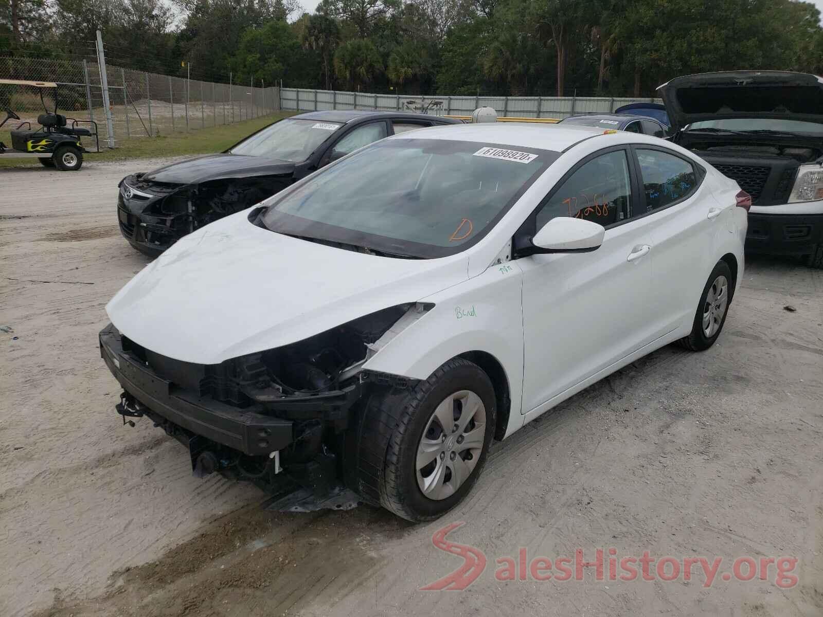 5NPDH4AE1GH667734 2016 HYUNDAI ELANTRA