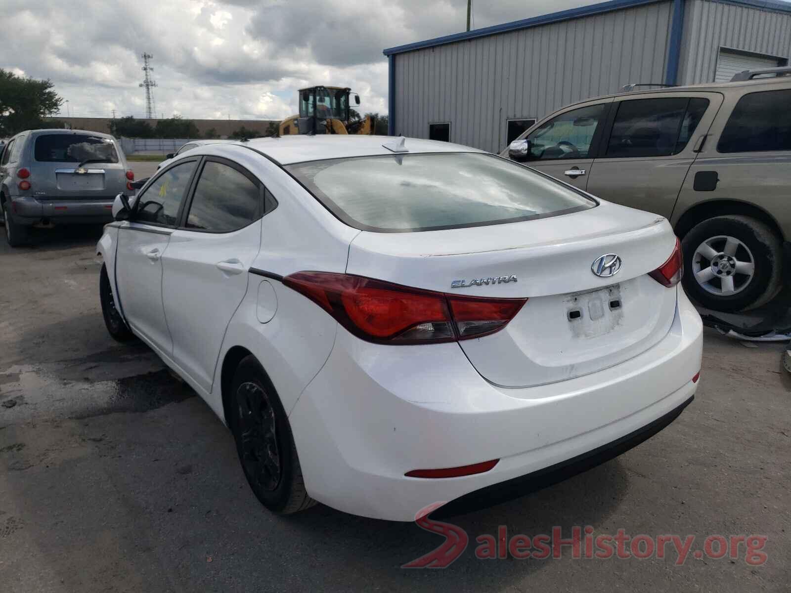 5NPDH4AE4GH767357 2016 HYUNDAI ELANTRA