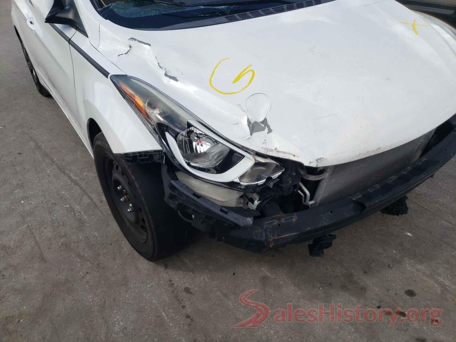 5NPDH4AE4GH767357 2016 HYUNDAI ELANTRA