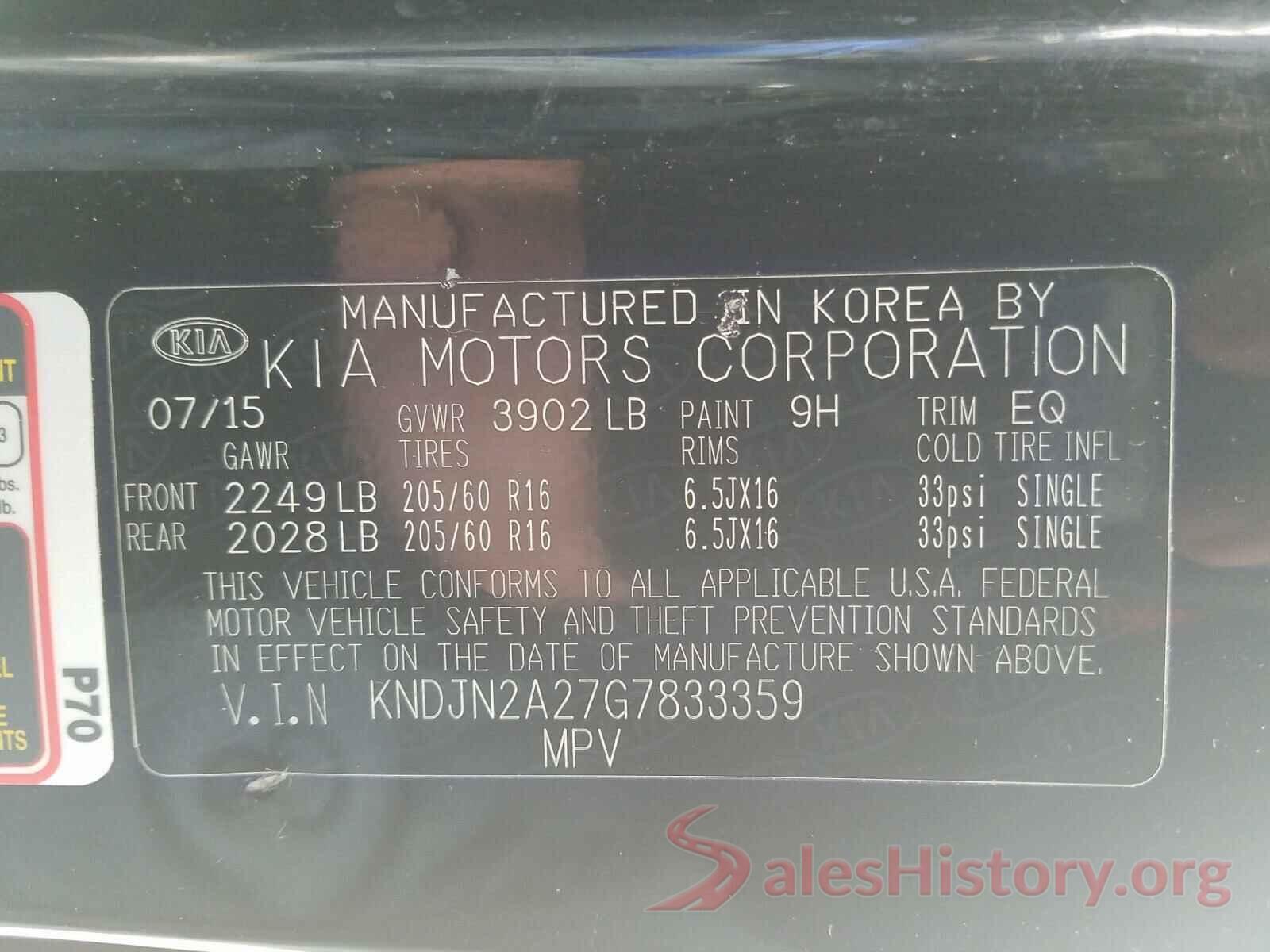 KNDJN2A27G7833359 2016 KIA SOUL