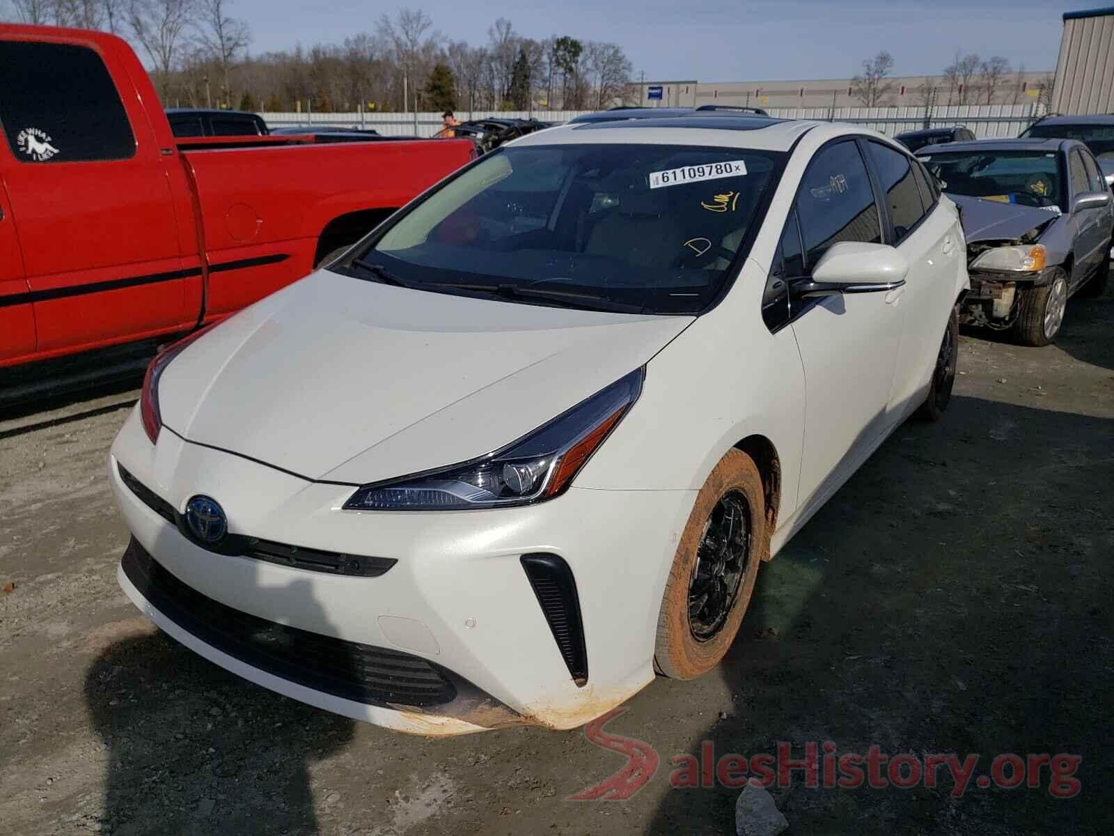 JTDKARFU3K3102057 2019 TOYOTA PRIUS