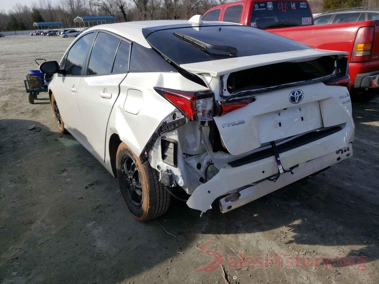 JTDKARFU3K3102057 2019 TOYOTA PRIUS