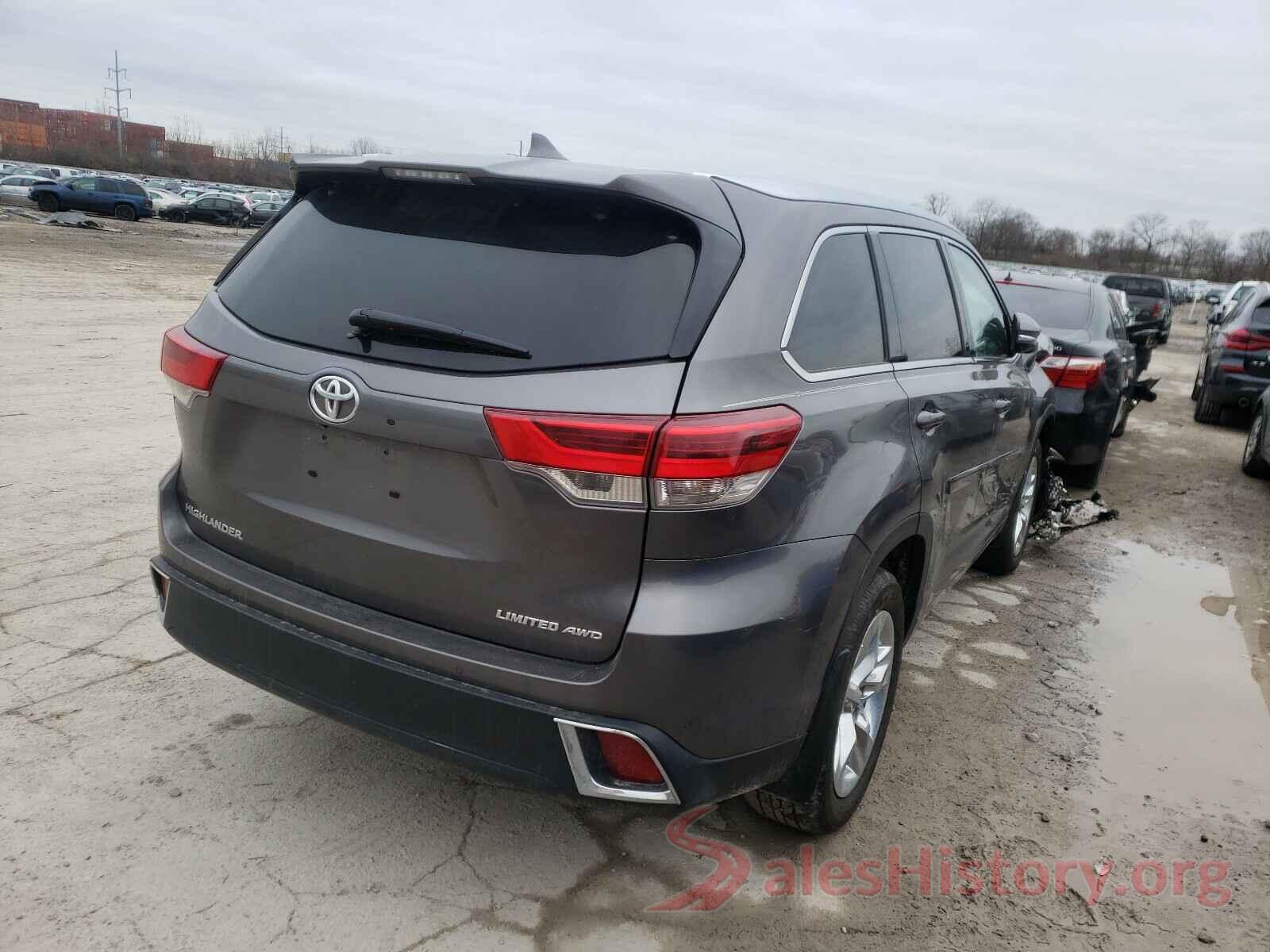 5TDDZRFH0KS919540 2019 TOYOTA HIGHLANDER