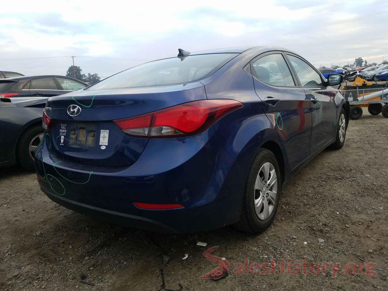 5NPDH4AE7GH698521 2016 HYUNDAI ELANTRA