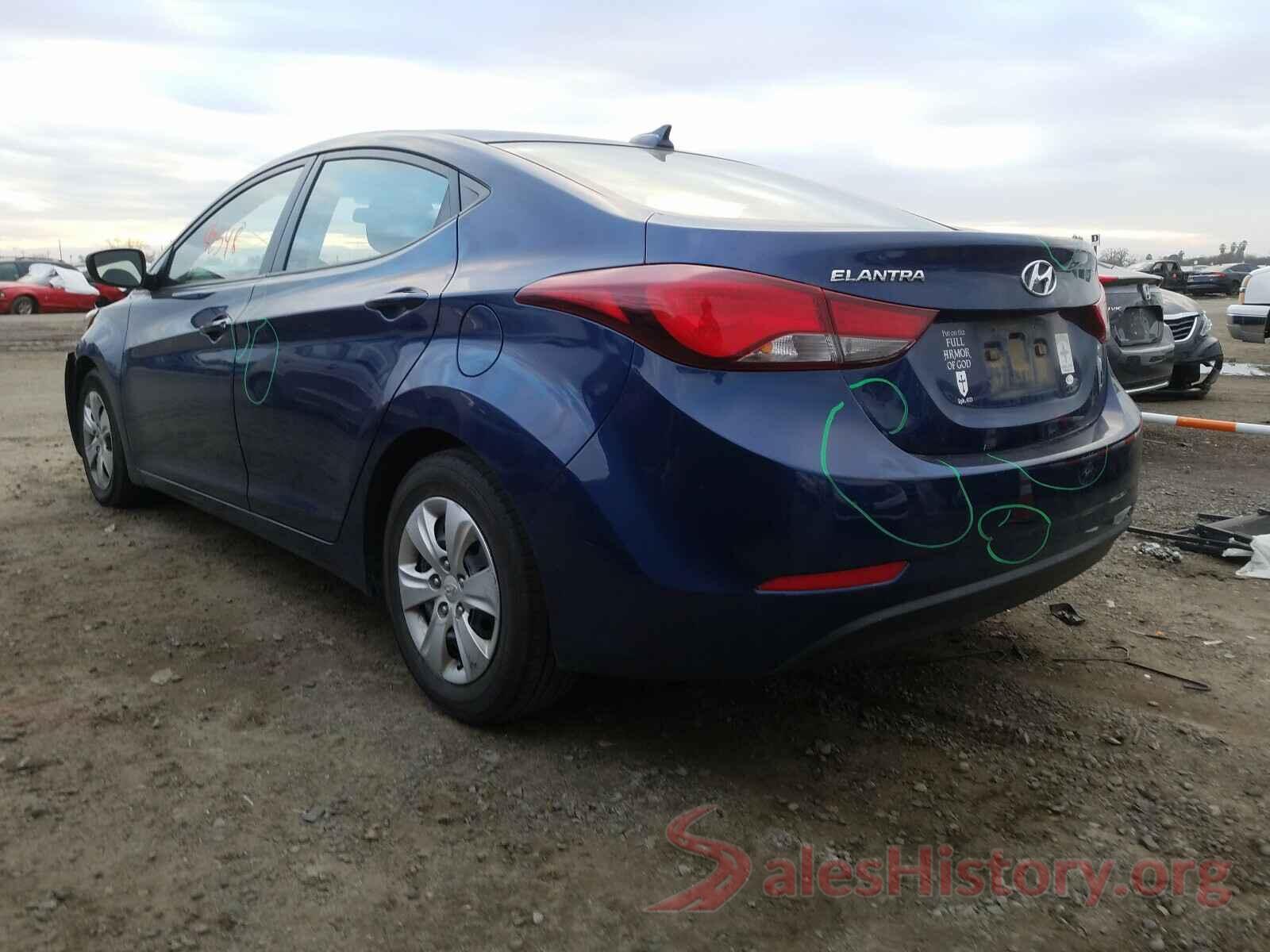 5NPDH4AE7GH698521 2016 HYUNDAI ELANTRA