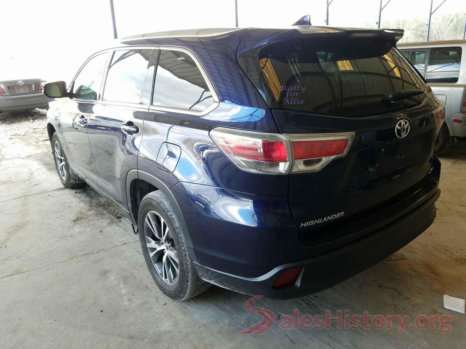 5TDKKRFH2GS182411 2016 TOYOTA HIGHLANDER