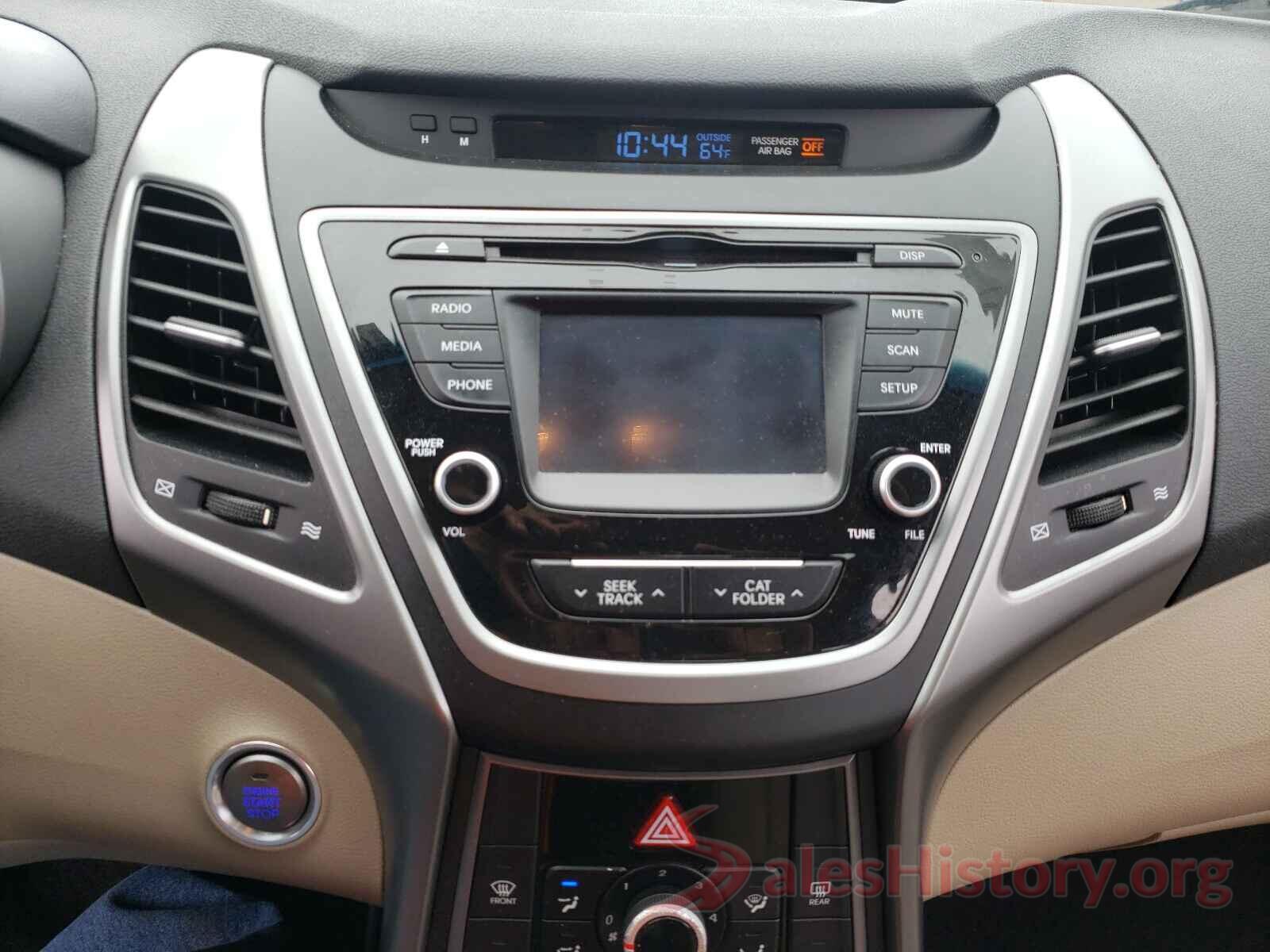 KMHDH4AEXGU643126 2016 HYUNDAI ELANTRA