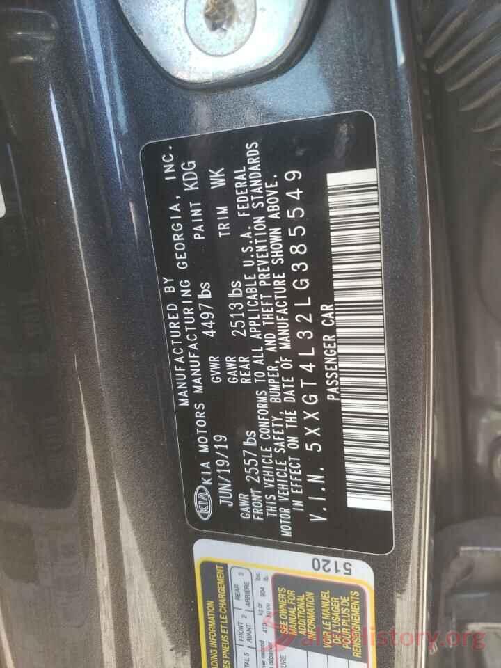 5XXGT4L32LG385549 2020 KIA OPTIMA