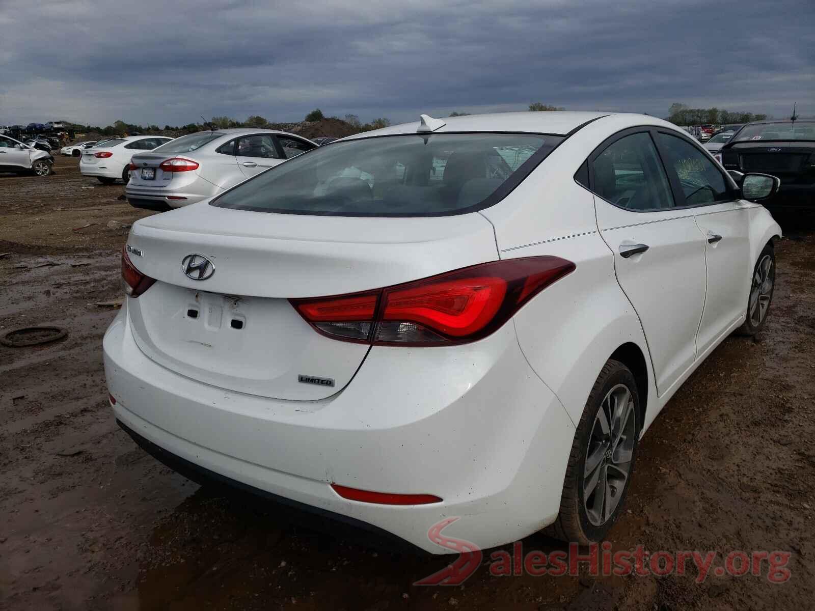 5NPDH4AE3GH711667 2016 HYUNDAI ELANTRA