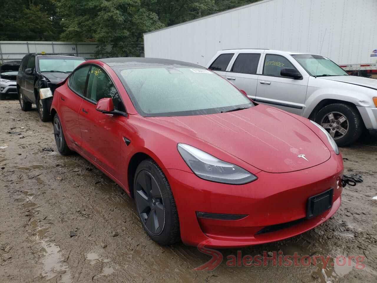 5YJ3E1EB1NF196490 2022 TESLA MODEL 3