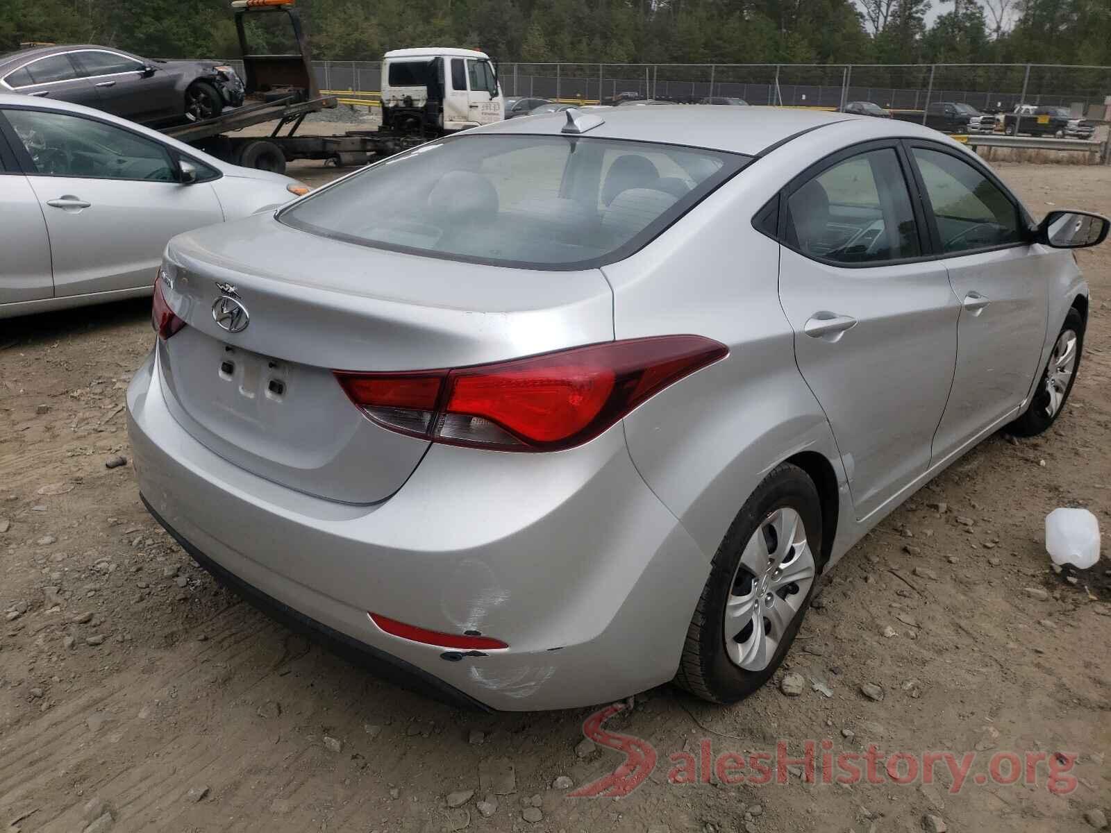 5NPDH4AE8GH715794 2016 HYUNDAI ELANTRA