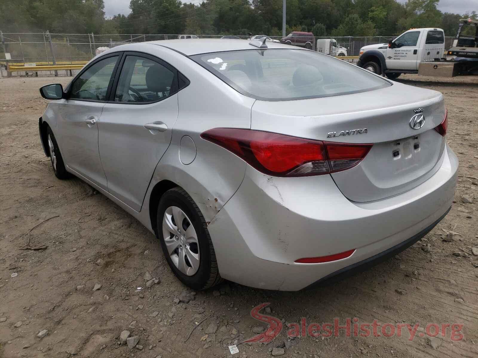 5NPDH4AE8GH715794 2016 HYUNDAI ELANTRA