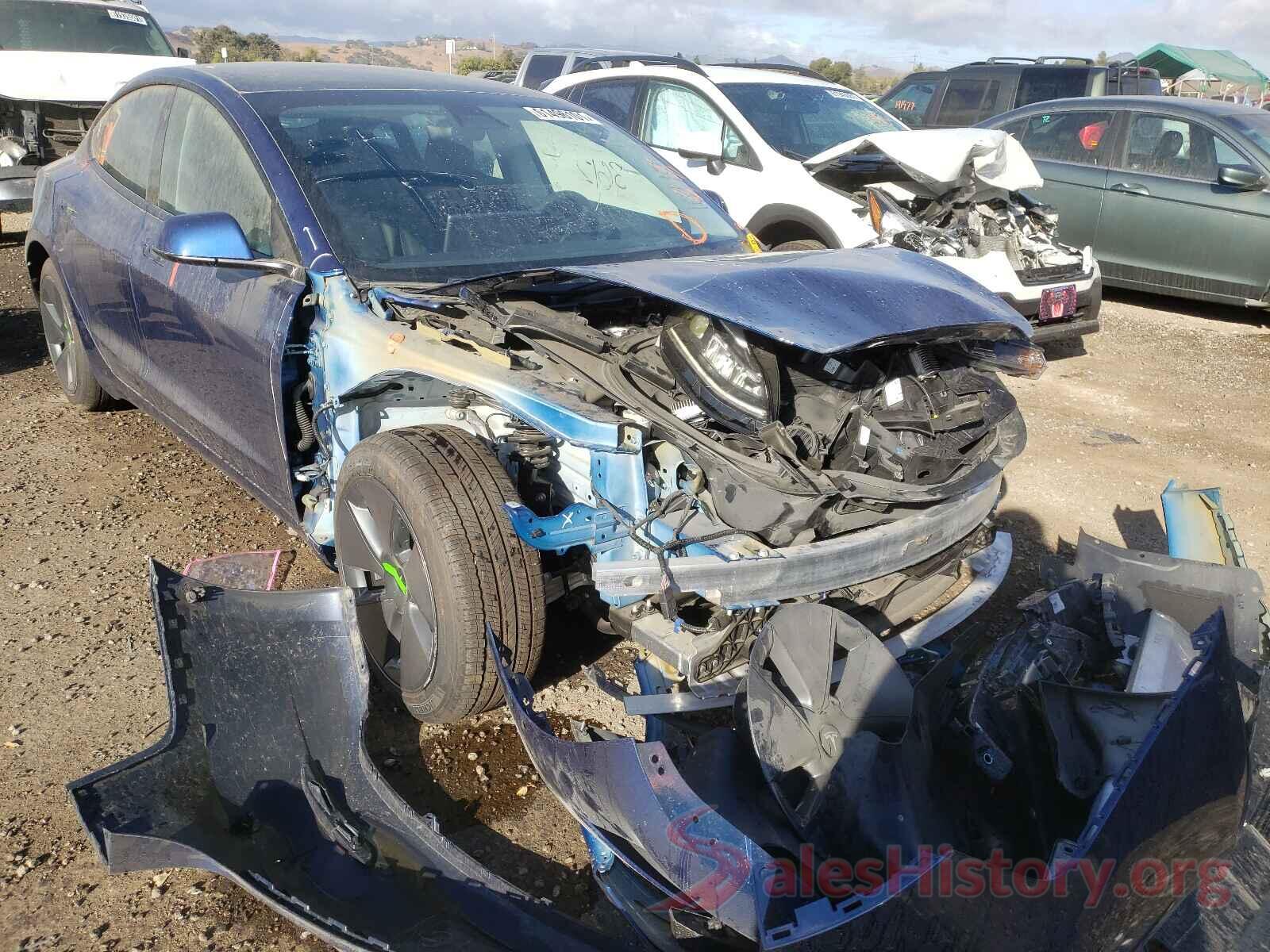 5YJ3E1EA4MF877510 2021 TESLA MODEL 3