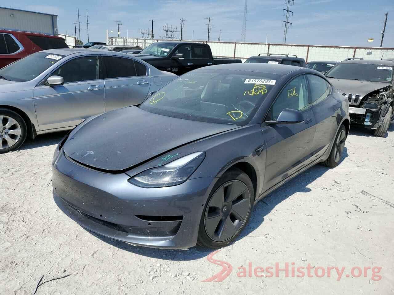 5YJ3E1EA1NF101692 2022 TESLA MODEL 3