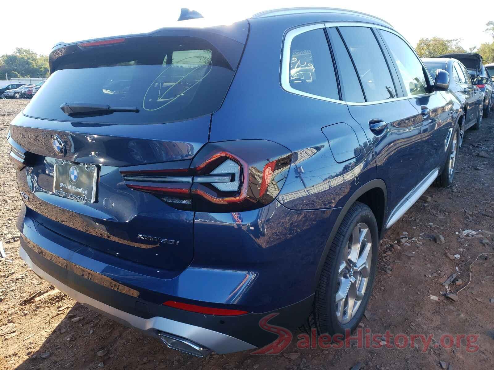 5UX53DP05N9J31386 2022 BMW X3