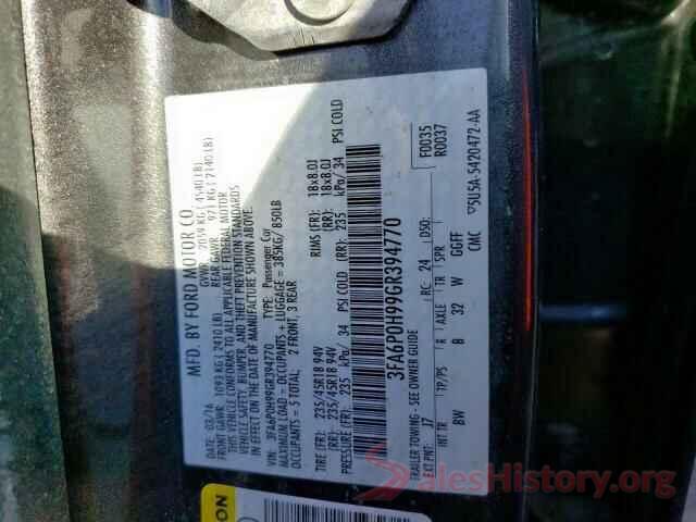 3FA6P0H99GR394770 2016 FORD FUSION