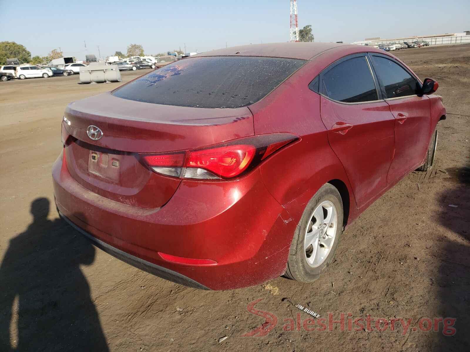 5NPDH4AE5GH697416 2016 HYUNDAI ELANTRA