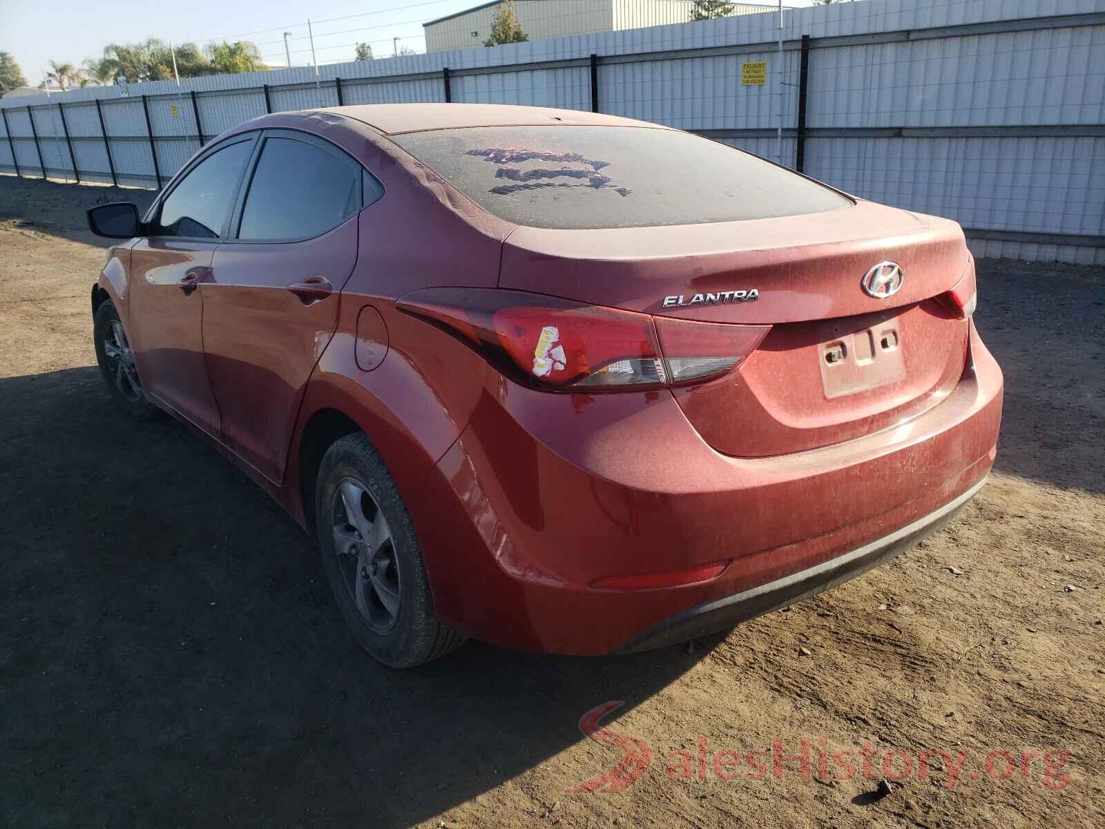 5NPDH4AE5GH697416 2016 HYUNDAI ELANTRA