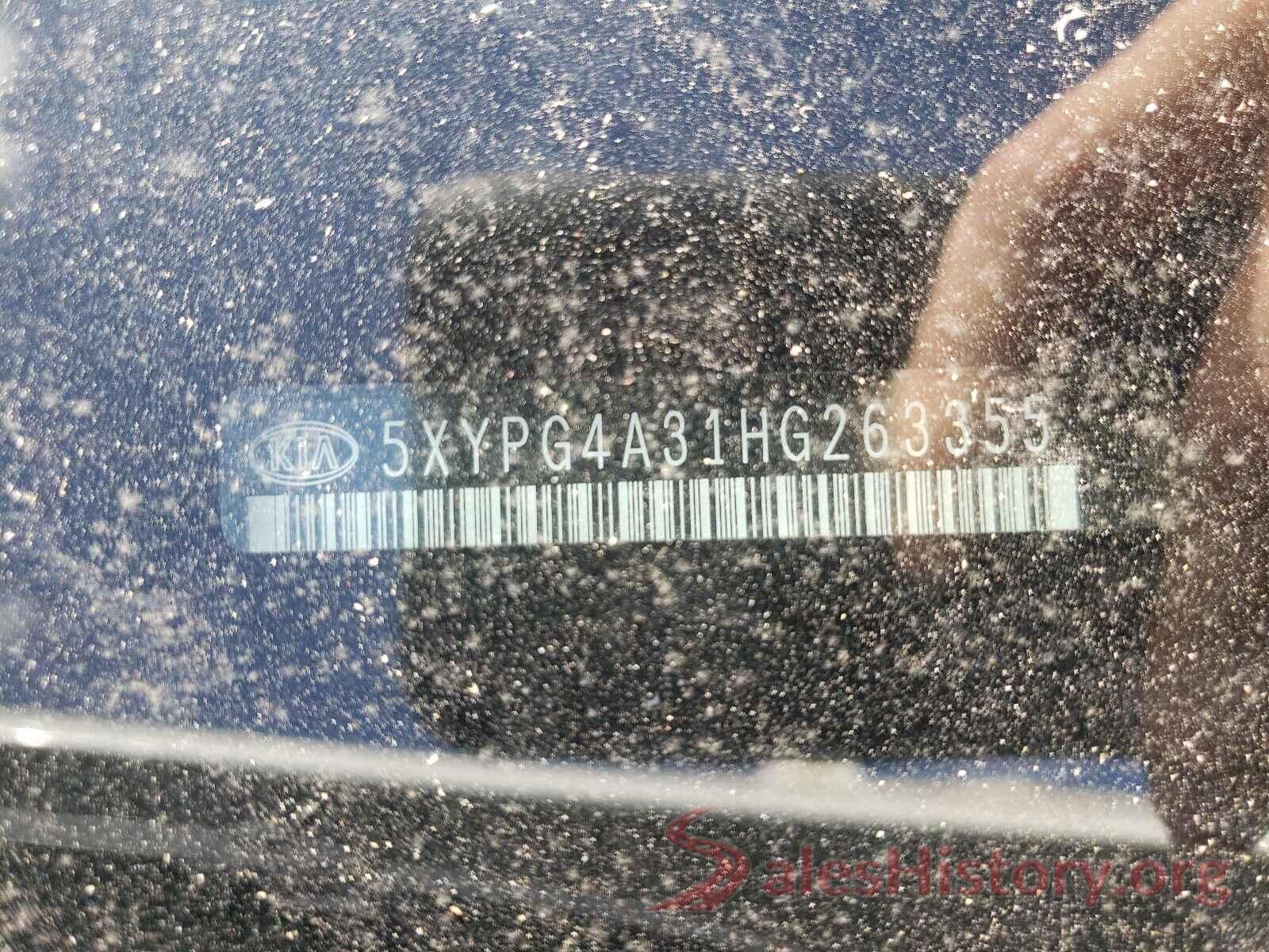 5XYPG4A31HG263355 2017 KIA SORENTO