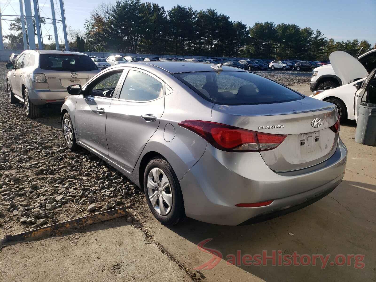 5NPDH4AEXGH705574 2016 HYUNDAI ELANTRA