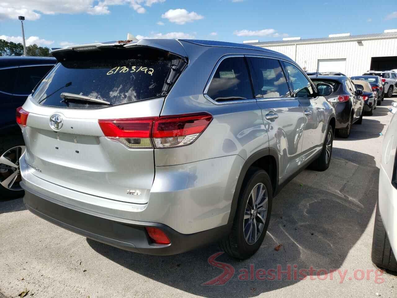 5TDKZRFH4KS553914 2019 TOYOTA HIGHLANDER