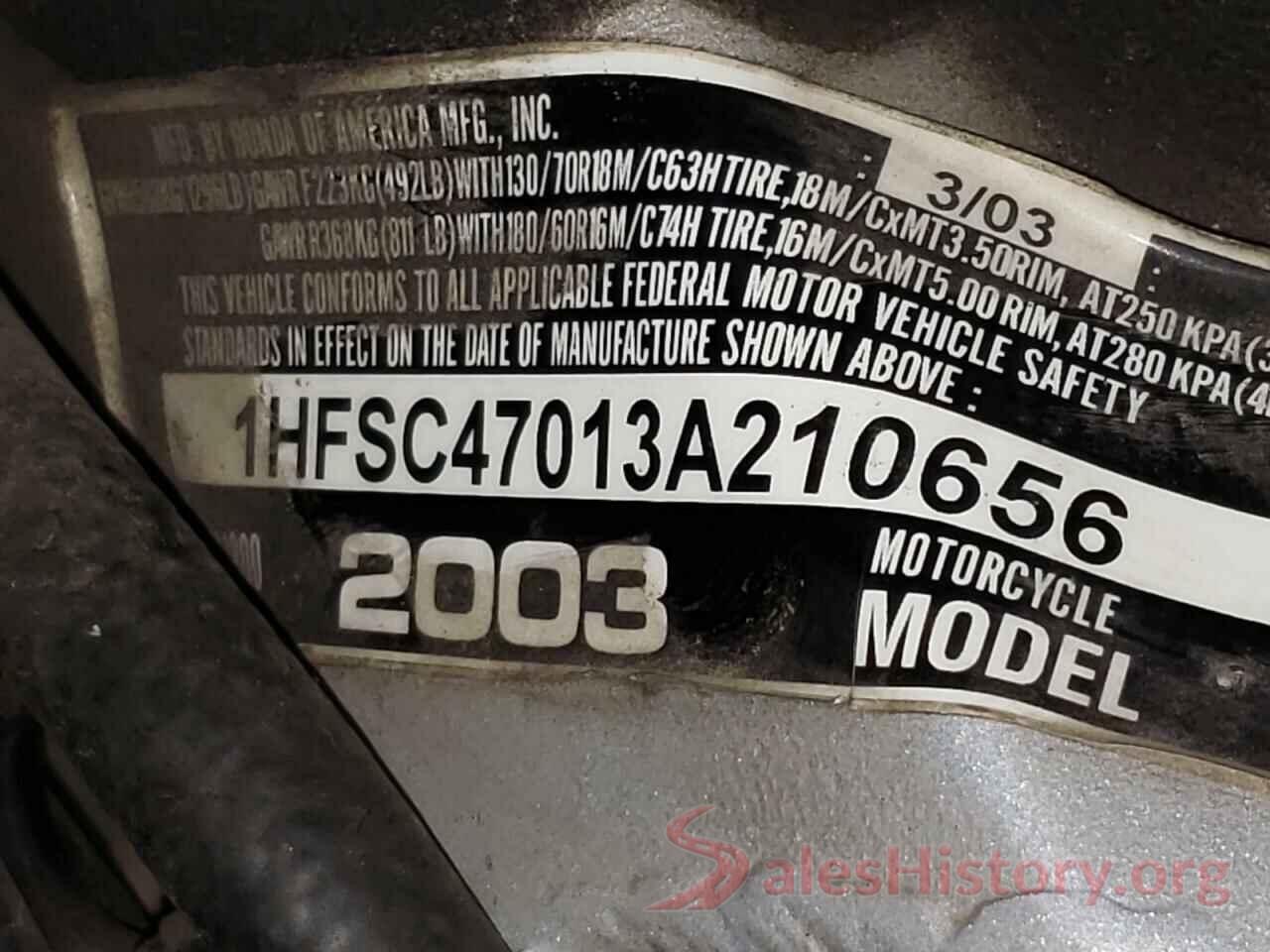 1HFSC47013A210656 2003 HONDA GL CYCLE