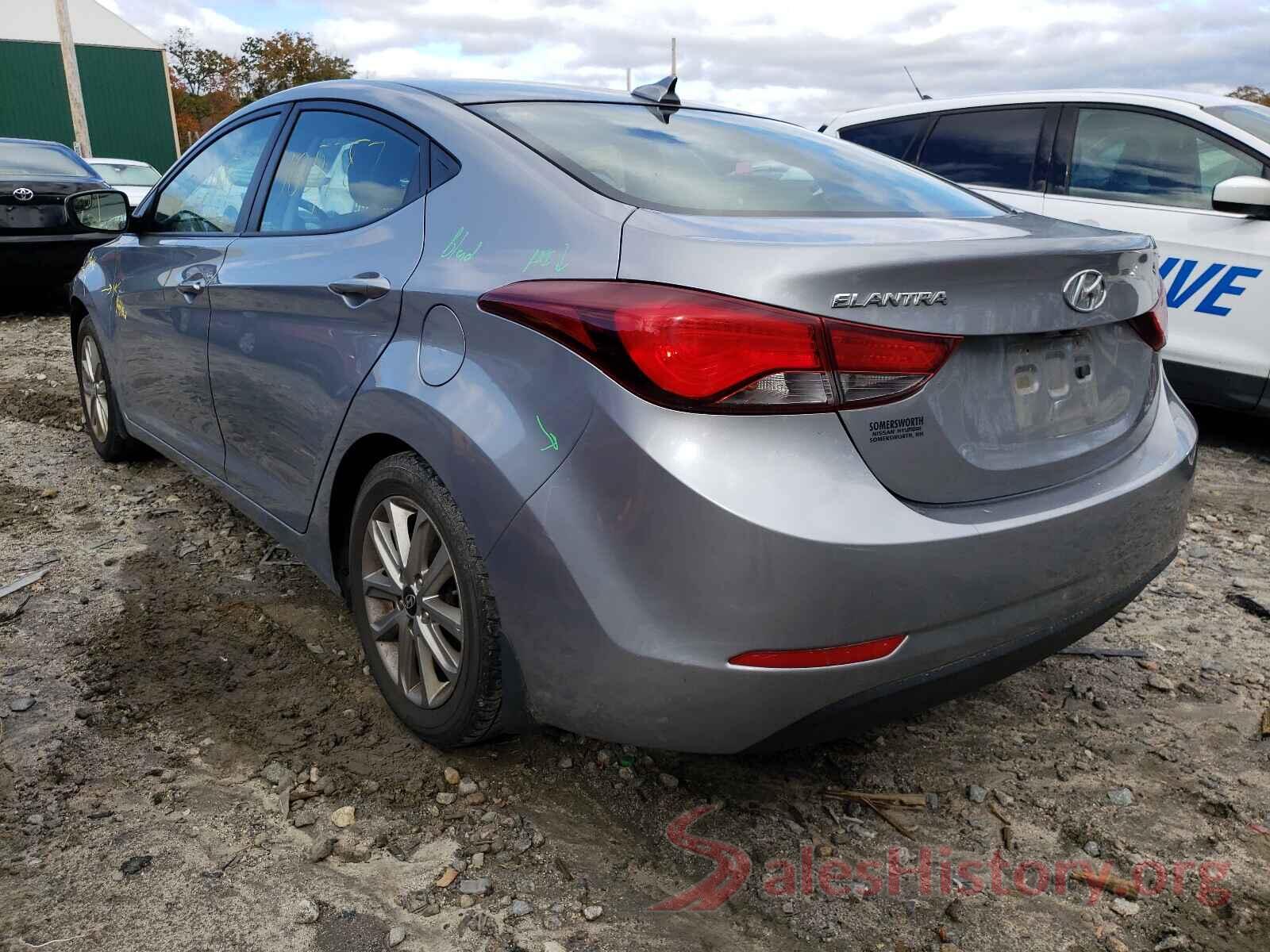 5NPDH4AE2GH683912 2016 HYUNDAI ELANTRA