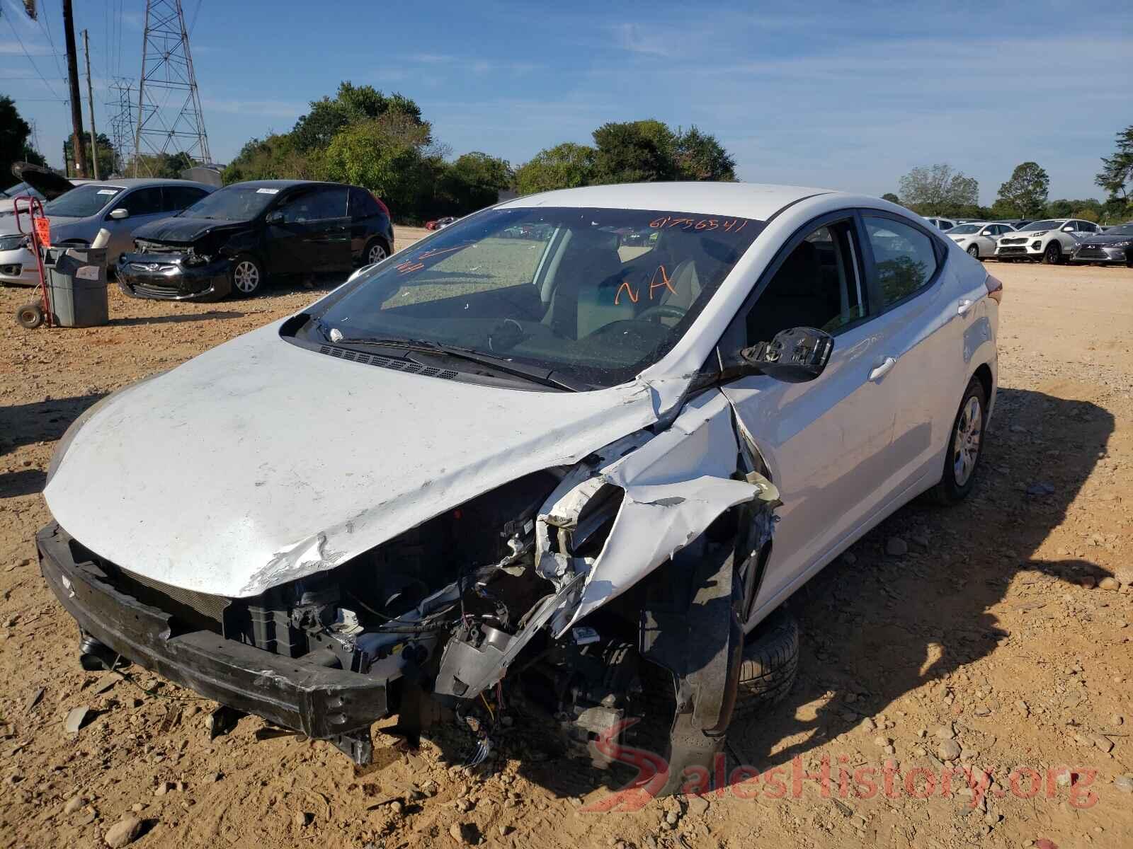 5NPDH4AE6GH729094 2016 HYUNDAI ELANTRA