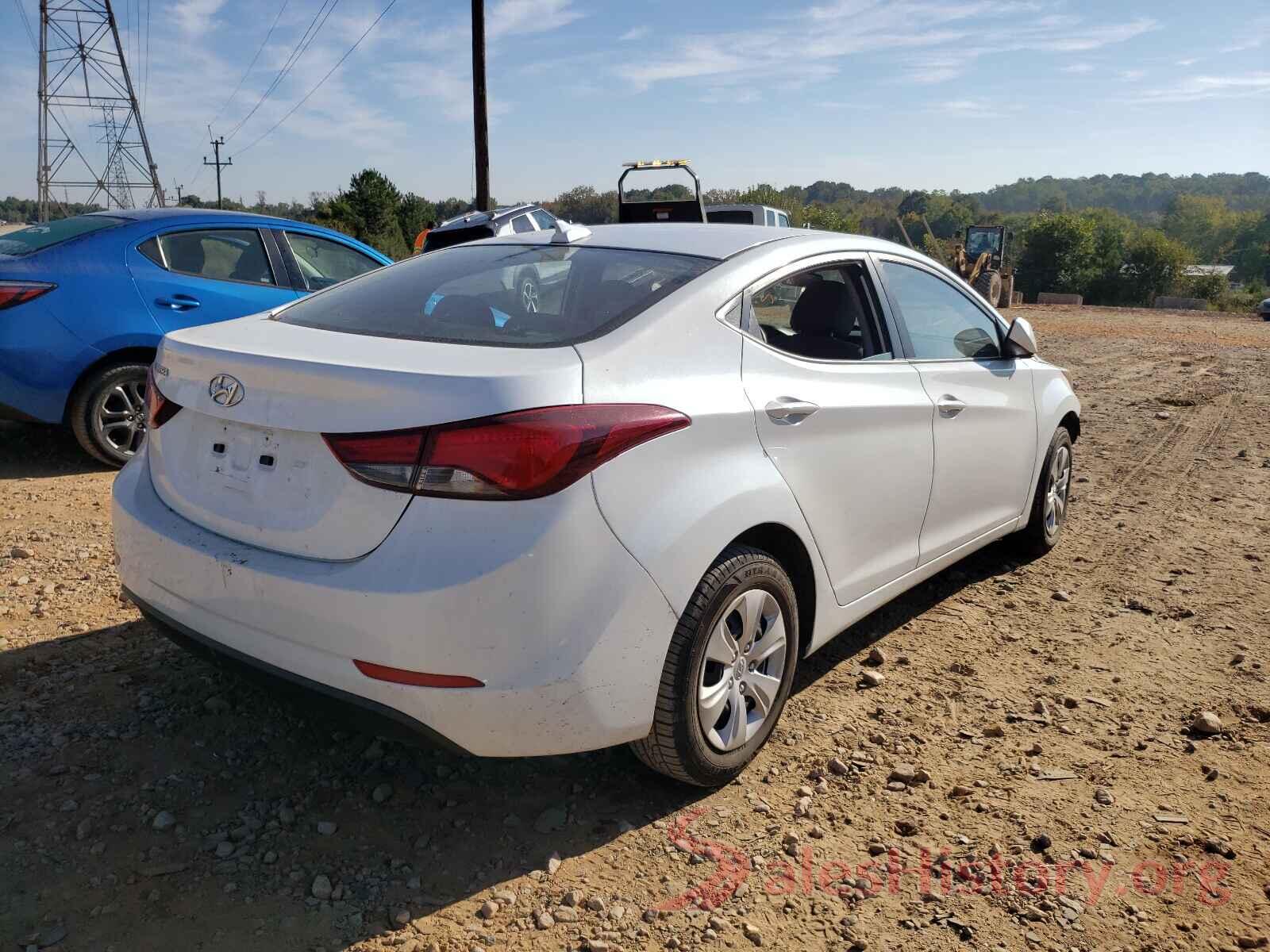 5NPDH4AE6GH729094 2016 HYUNDAI ELANTRA