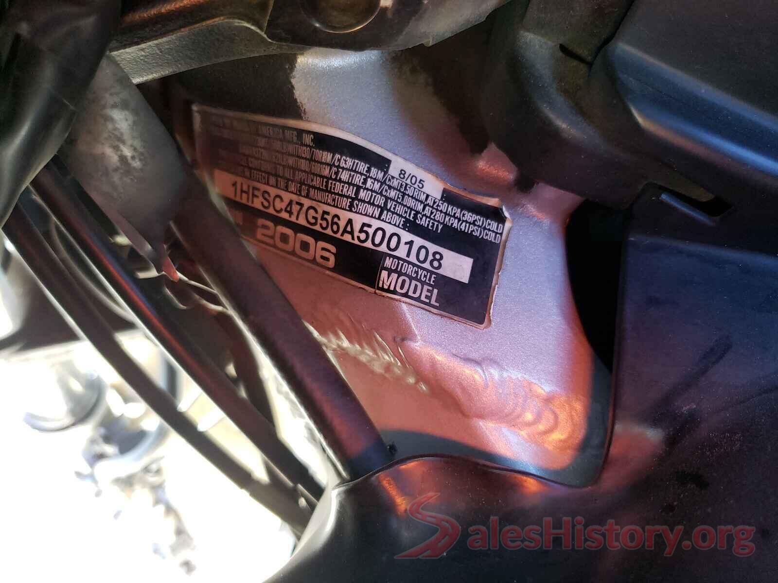 1HFSC47G56A500108 2006 HONDA GL CYCLE