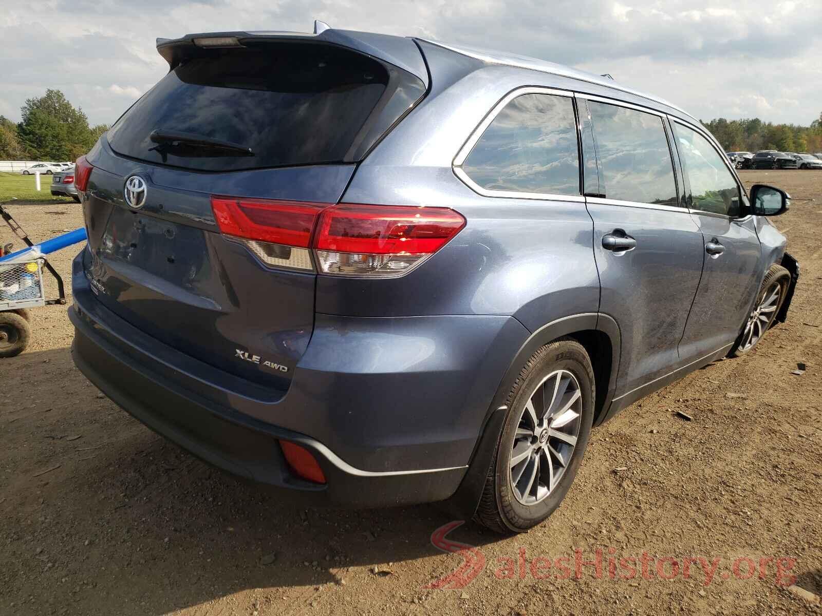 5TDJZRFH4KS735494 2019 TOYOTA HIGHLANDER