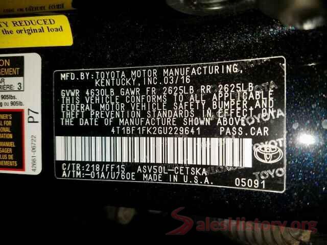 4T1BF1FK2GU229641 2016 TOYOTA CAMRY