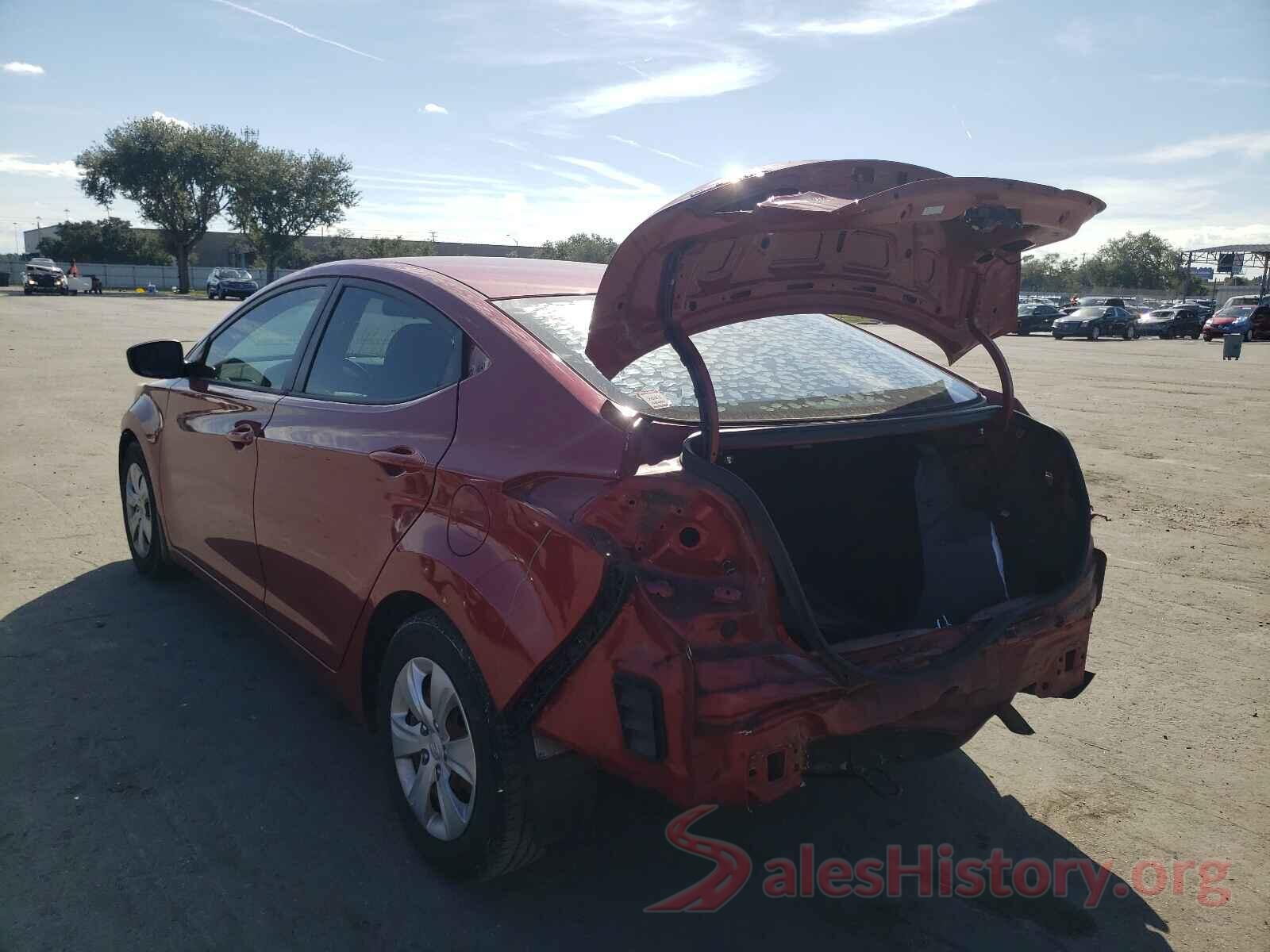 KMHDH4AE3GU648619 2016 HYUNDAI ELANTRA