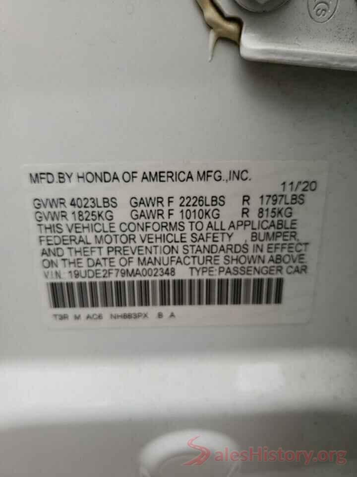 19UDE2F79MA002348 2021 ACURA ILX