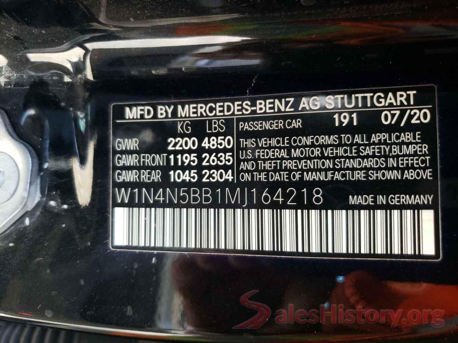 W1N4N5BB1MJ164218 2021 MERCEDES-BENZ GLA-CLASS