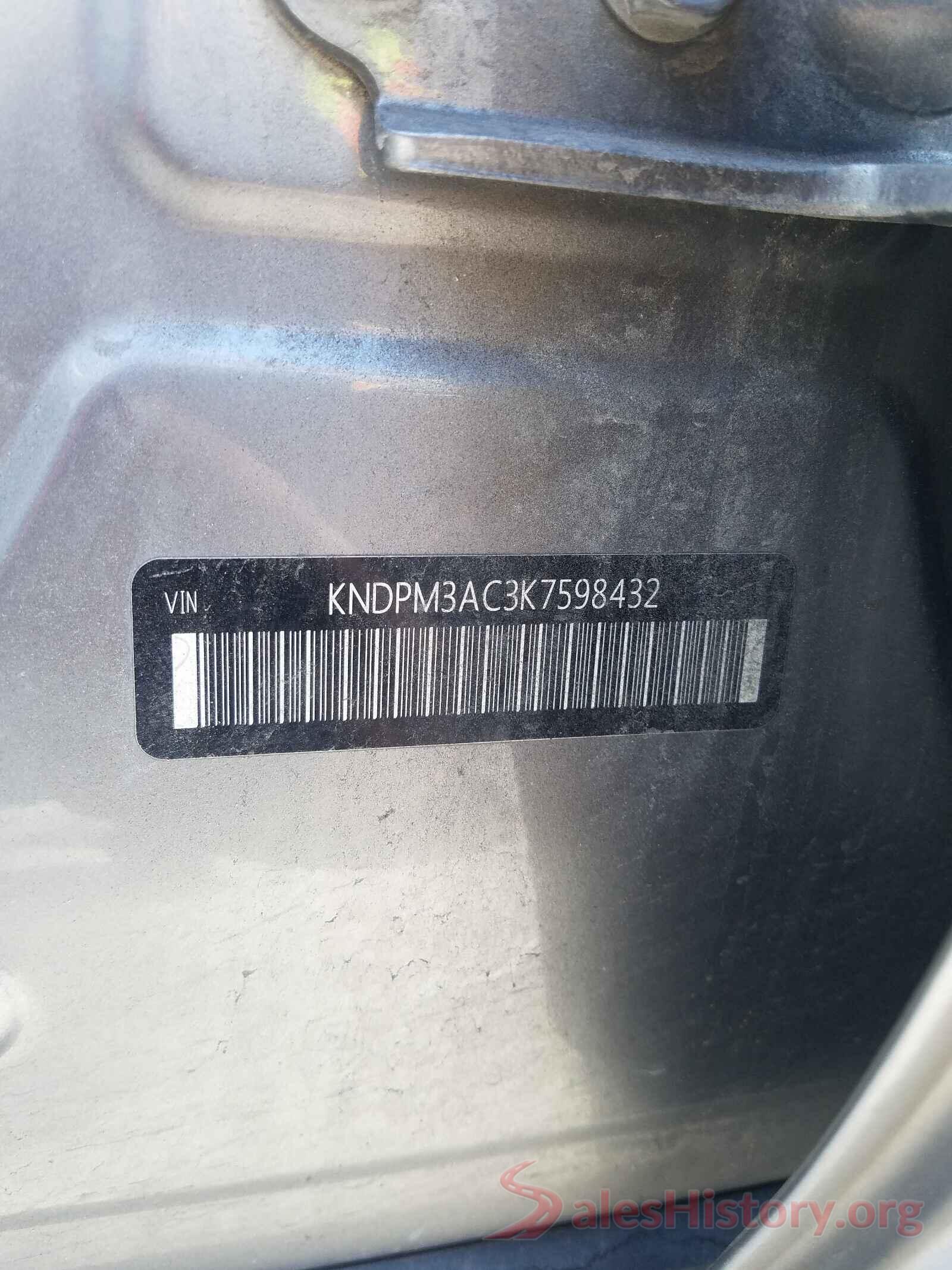 KNDPM3AC3K7598432 2019 KIA SPORTAGE