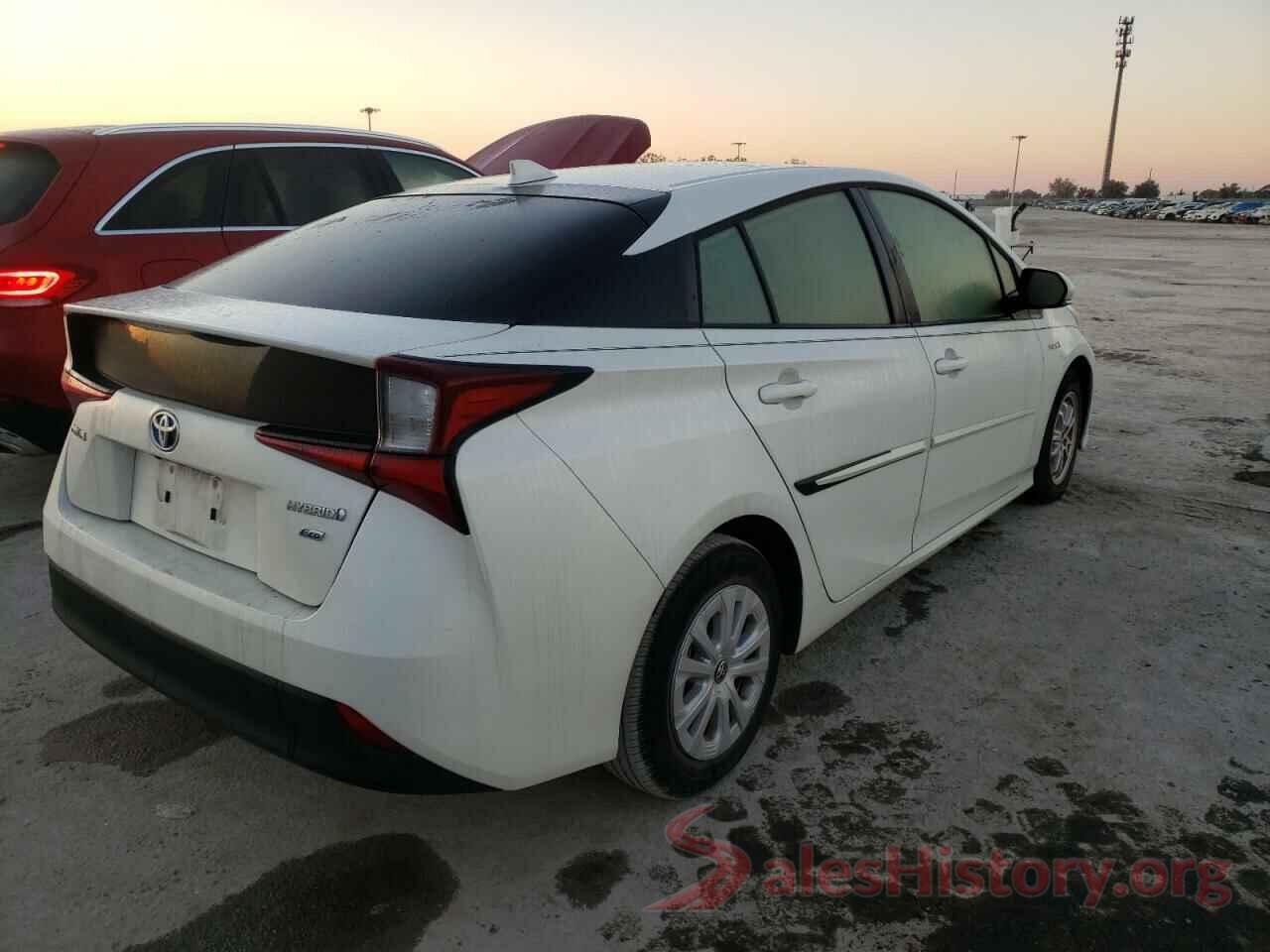 JTDKARFU8K3093016 2019 TOYOTA PRIUS