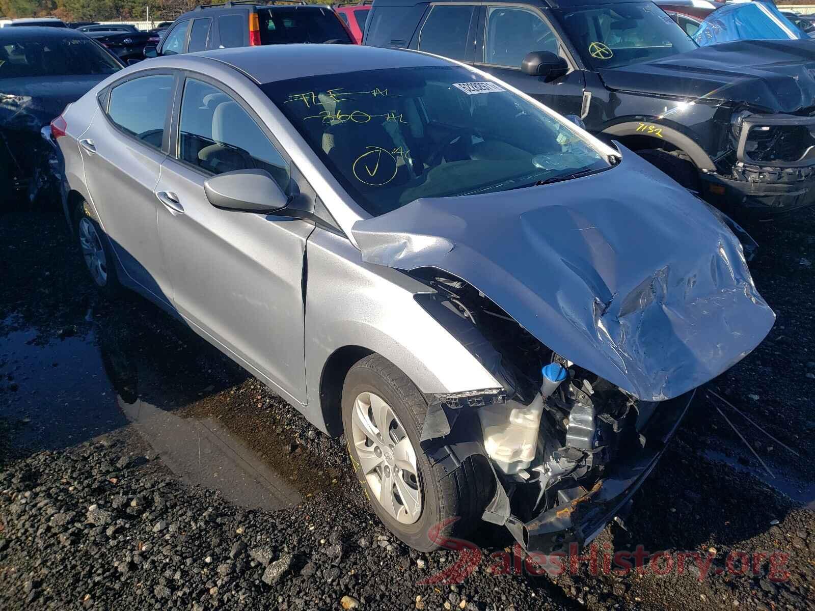 5NPDH4AEXGH752149 2016 HYUNDAI ELANTRA