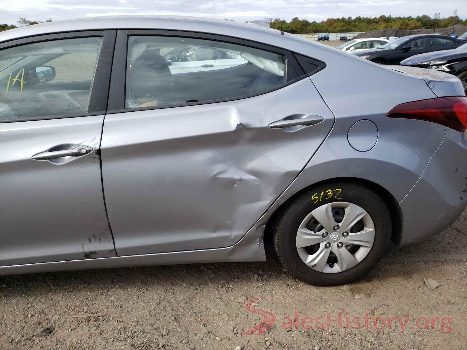 5NPDH4AEXGH752149 2016 HYUNDAI ELANTRA