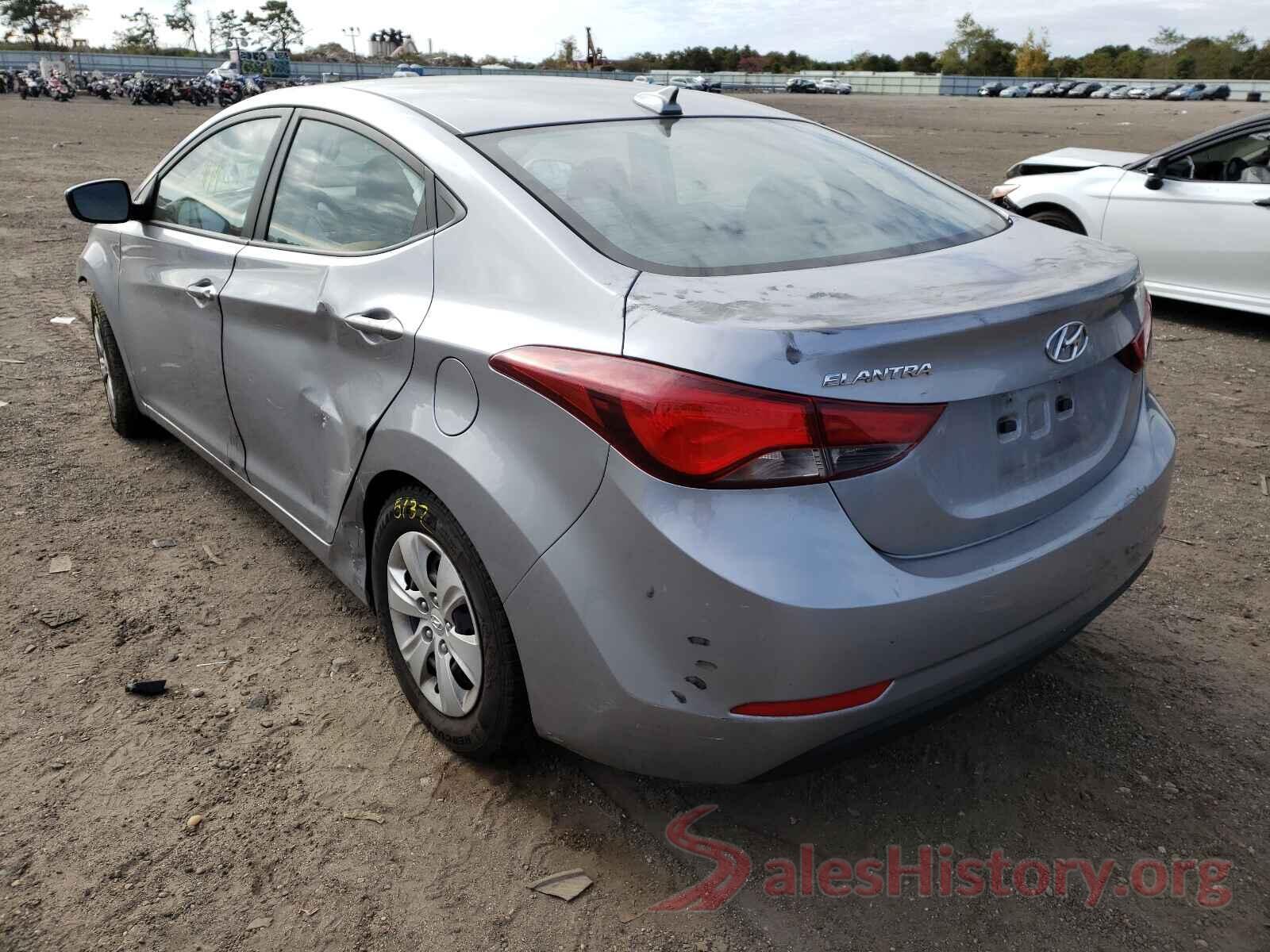 5NPDH4AEXGH752149 2016 HYUNDAI ELANTRA