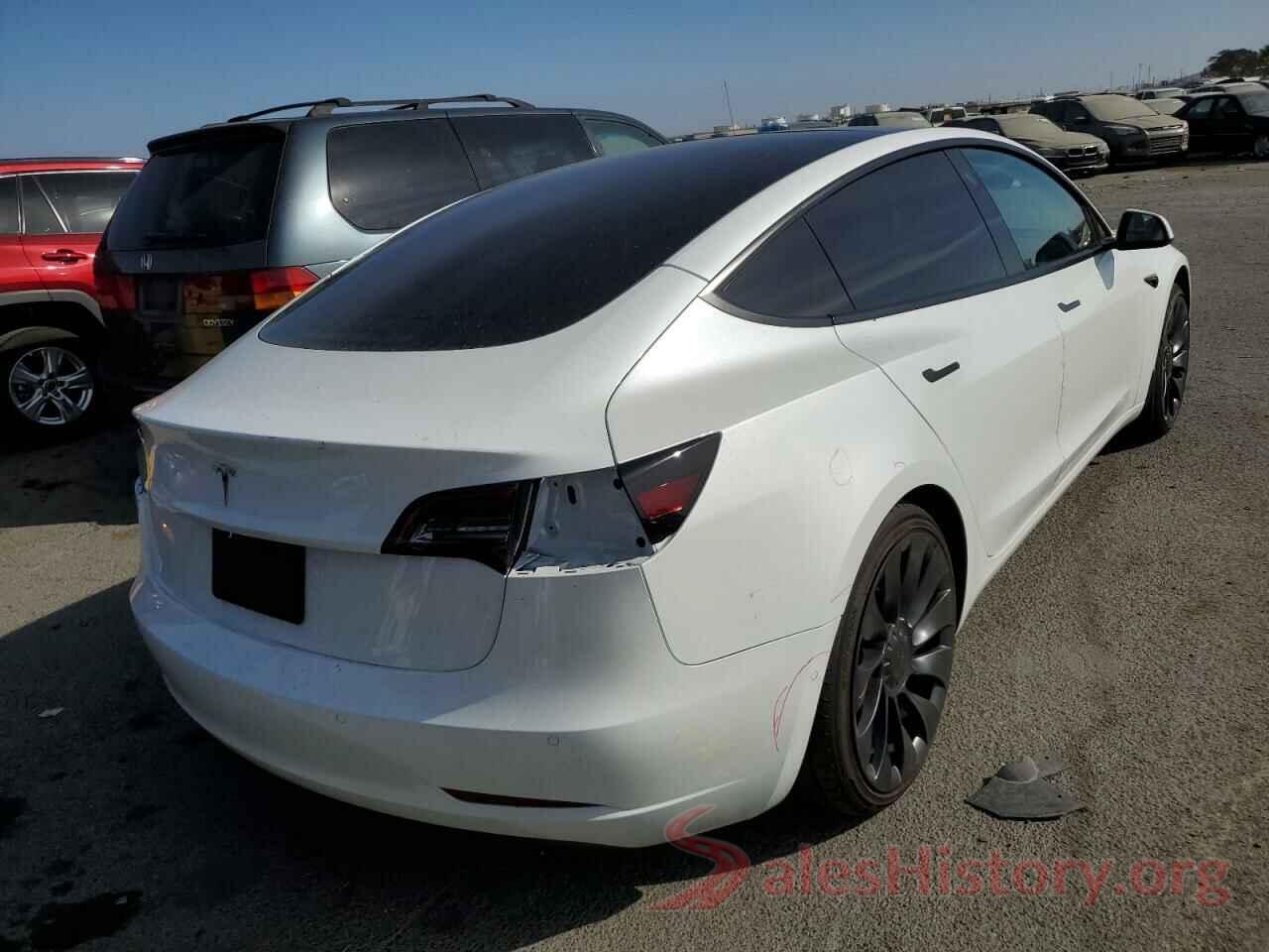 5YJ3E1EC8NF326161 2022 TESLA MODEL 3