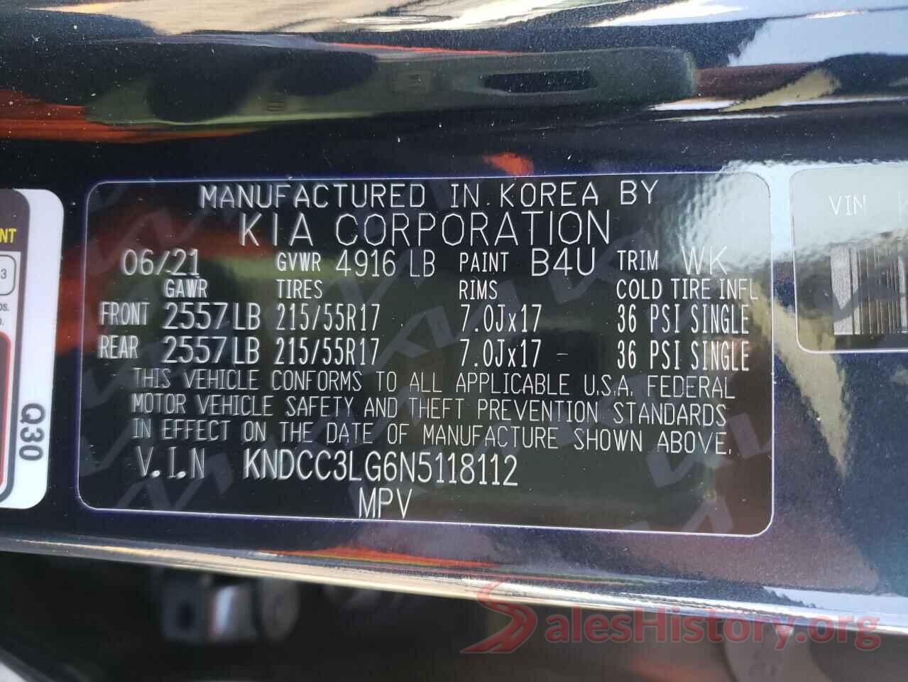 KNDCC3LG6N5118112 2022 KIA NIRO